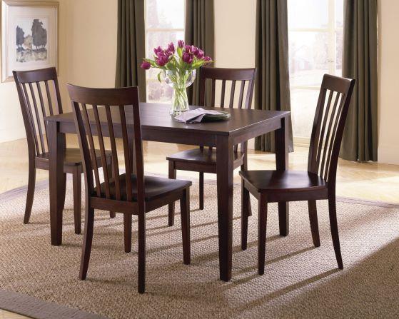 chocolate brown dining room chairs
