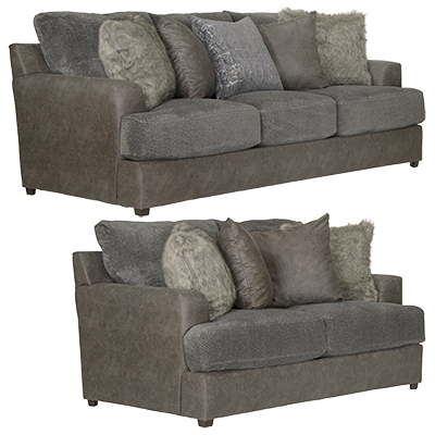 Boulevard Graphite Sofa & Loveseat