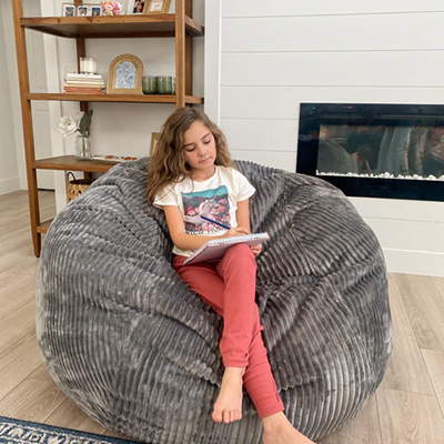 Full Storm Gray Cloud Bean Bag