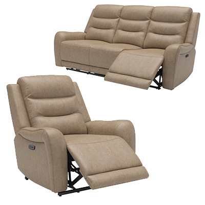 Enclave Camel Reclining Sofa and Recliner