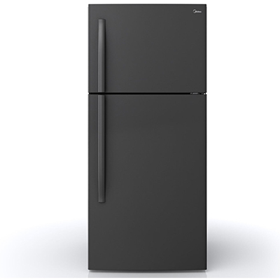 Rent Midea 18CF Black Top Mount Refrigerator | Refrigerators & Freezers ...