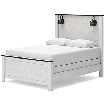 Shoenberg Queen Panel Bed with Lights