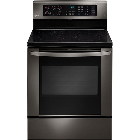 Rent LG Smooth Top Electric Range with True Convection-Black Stainless ...