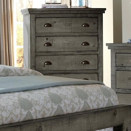 Rent Progressive Furniture Willow Distressed Gray Chest