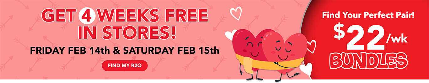 FALL IN LOVE WITH FREE Get 4 Weeks Free In Stores! Friday Feb 14th & Saturday Feb 15th